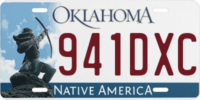 OK license plate 941DXC