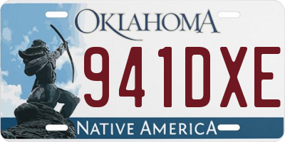 OK license plate 941DXE