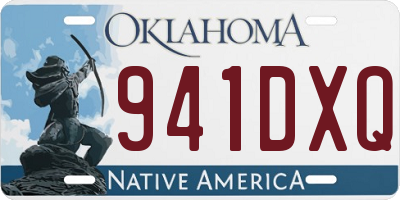 OK license plate 941DXQ