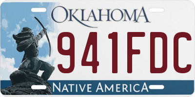 OK license plate 941FDC