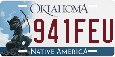 OK license plate 941FEU
