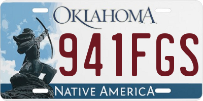OK license plate 941FGS
