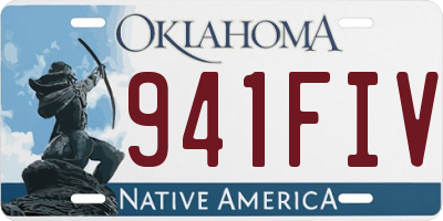 OK license plate 941FIV