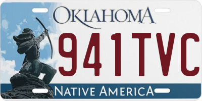 OK license plate 941TVC