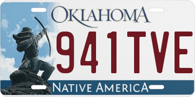 OK license plate 941TVE