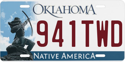 OK license plate 941TWD