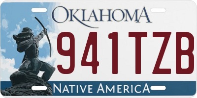 OK license plate 941TZB