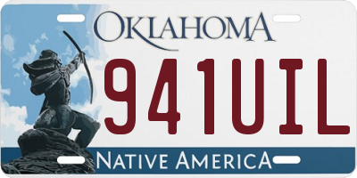 OK license plate 941UIL