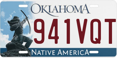 OK license plate 941VQT