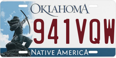 OK license plate 941VQW