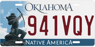 OK license plate 941VQY