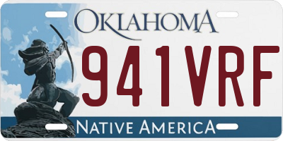 OK license plate 941VRF