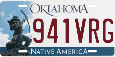 OK license plate 941VRG