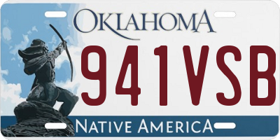 OK license plate 941VSB