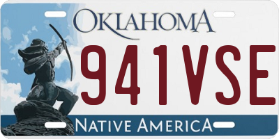 OK license plate 941VSE