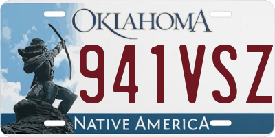 OK license plate 941VSZ