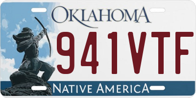 OK license plate 941VTF