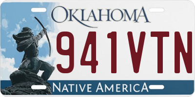 OK license plate 941VTN