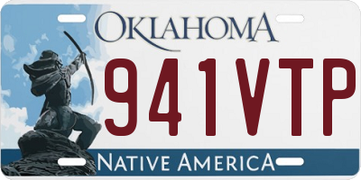 OK license plate 941VTP