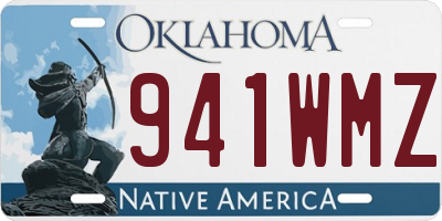 OK license plate 941WMZ