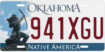 OK license plate 941XGU