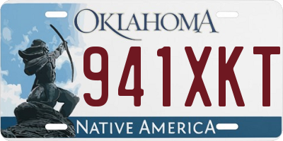 OK license plate 941XKT