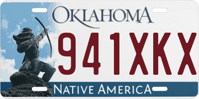 OK license plate 941XKX