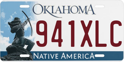 OK license plate 941XLC
