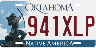 OK license plate 941XLP