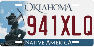 OK license plate 941XLQ
