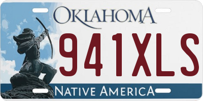OK license plate 941XLS