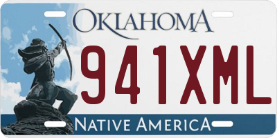 OK license plate 941XML