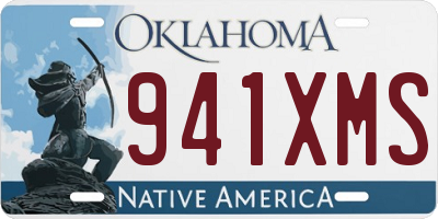 OK license plate 941XMS