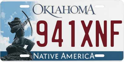 OK license plate 941XNF