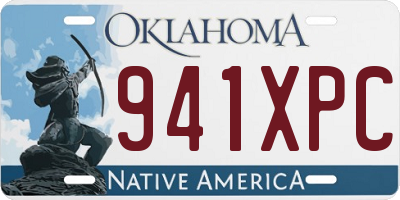 OK license plate 941XPC