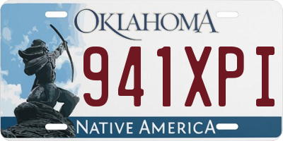 OK license plate 941XPI