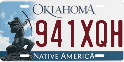 OK license plate 941XQH