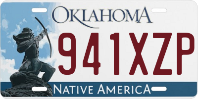 OK license plate 941XZP
