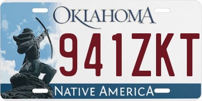 OK license plate 941ZKT