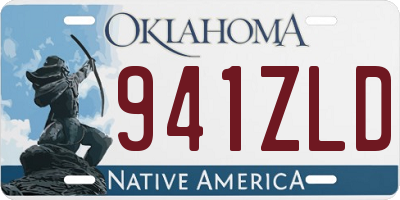 OK license plate 941ZLD