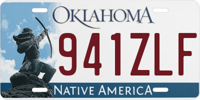 OK license plate 941ZLF