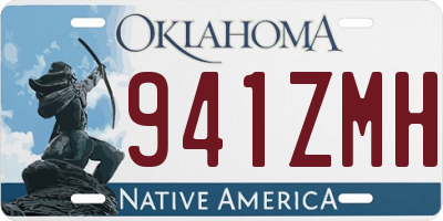 OK license plate 941ZMH