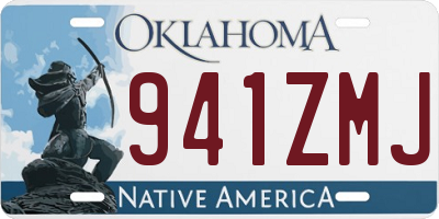 OK license plate 941ZMJ