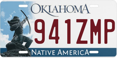 OK license plate 941ZMP
