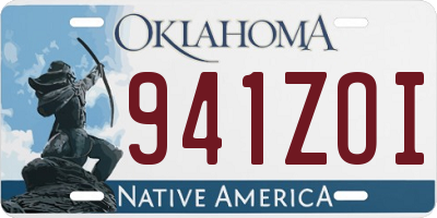 OK license plate 941ZOI