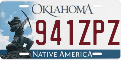OK license plate 941ZPZ