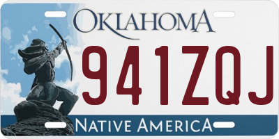 OK license plate 941ZQJ