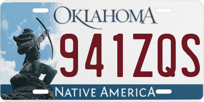 OK license plate 941ZQS