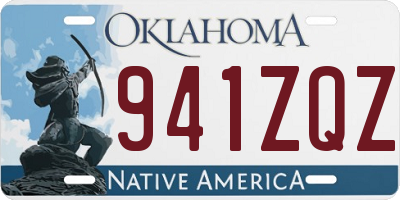 OK license plate 941ZQZ