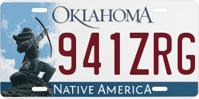 OK license plate 941ZRG